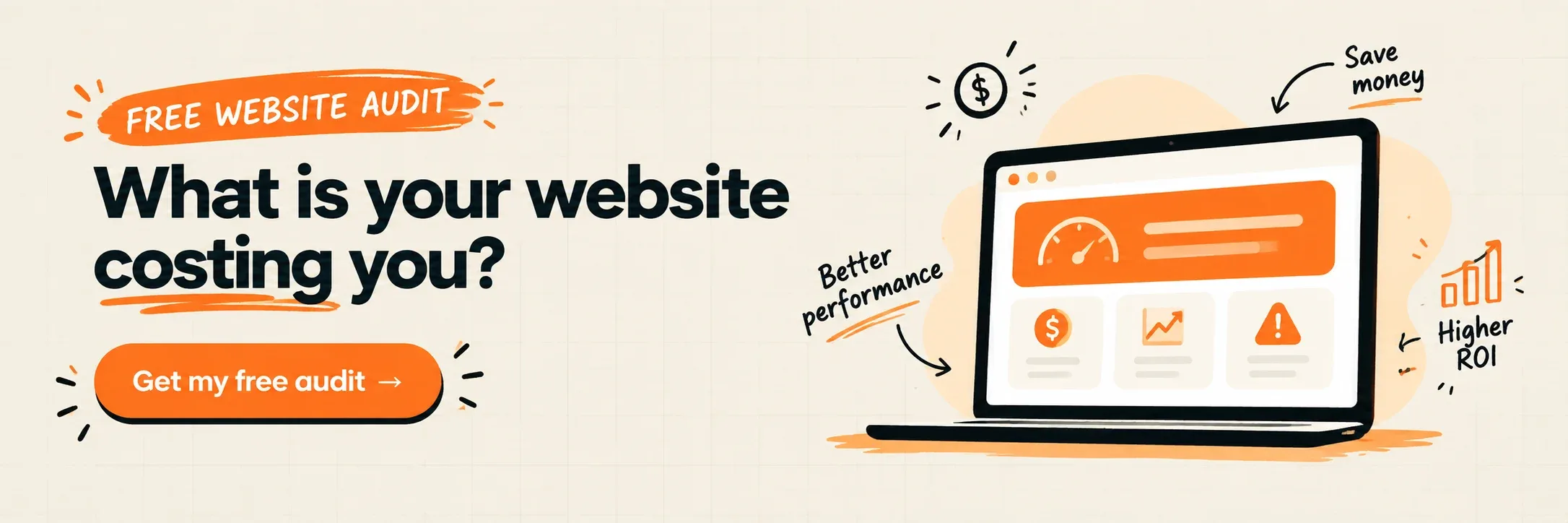 Free website audit — what is your website costing you?