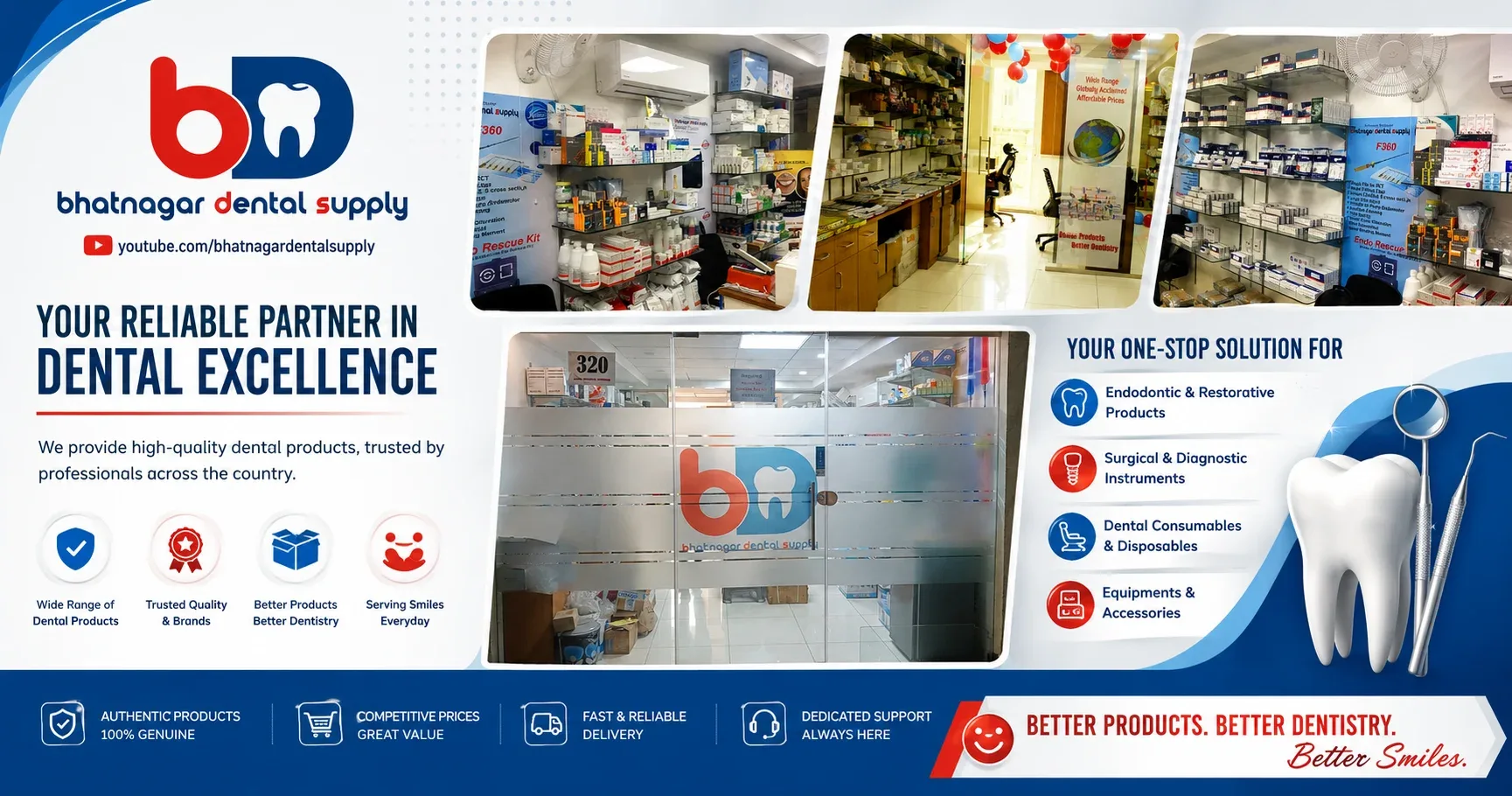 A one-link digital catalogue for a dental supplier
