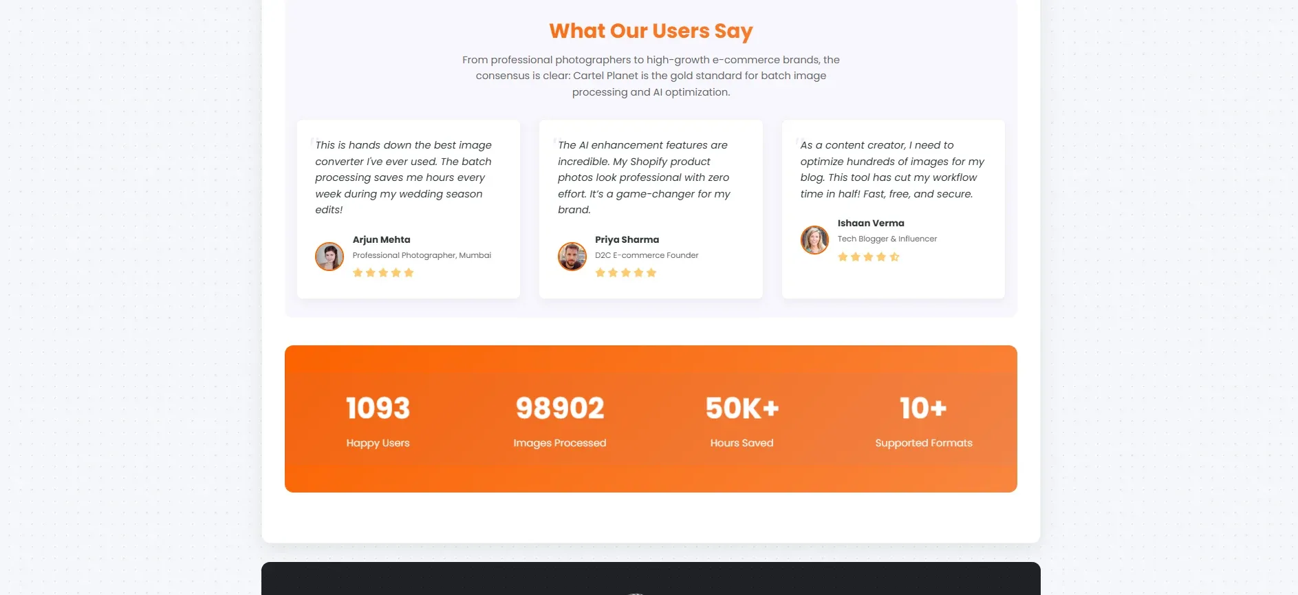 Image Converter & Compressor — website layout